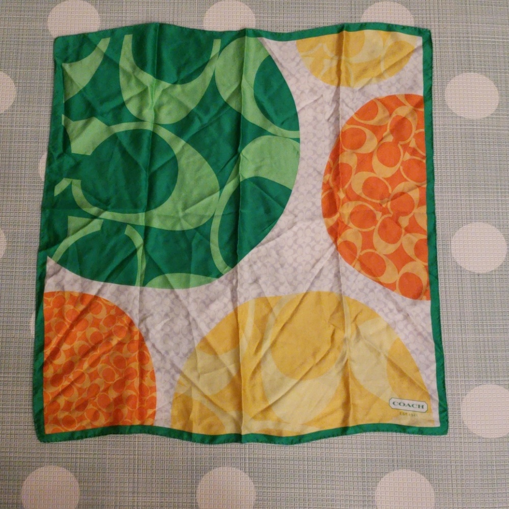 Coach silk scarf